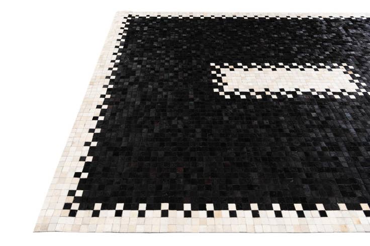 Detail image of 8' 1 x 10' 1 Cowhide Stocks Rug