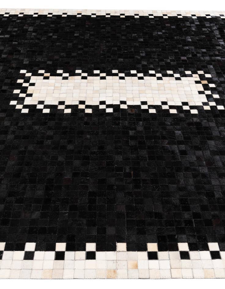 Detail image of 8' 1 x 10' 1 Cowhide Stocks Rug