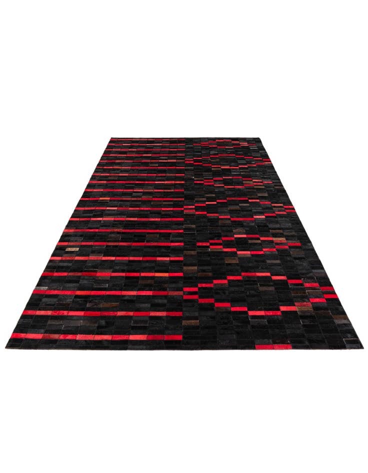 Detail image of 5' x 7' 11 Cowhide Stocks Rug