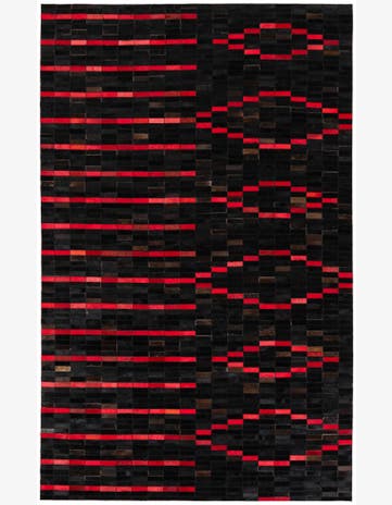 5' x 7' 11 Cowhide Stocks Rug