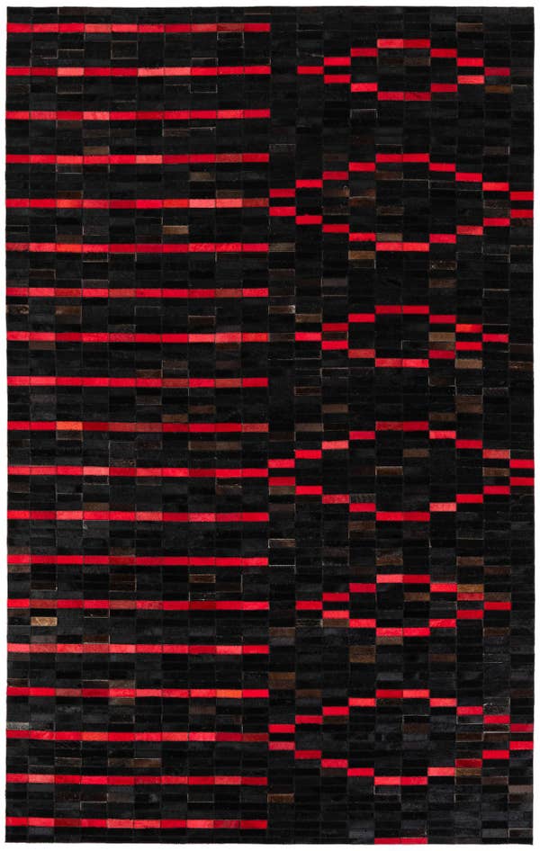 Detail image of 5' x 7' 11 Cowhide Stocks Rug