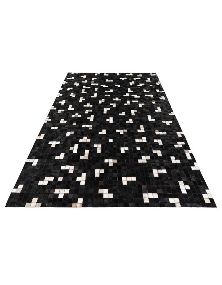 Detail image of 5' 2 x 7' 11 Cowhide Stocks Rug