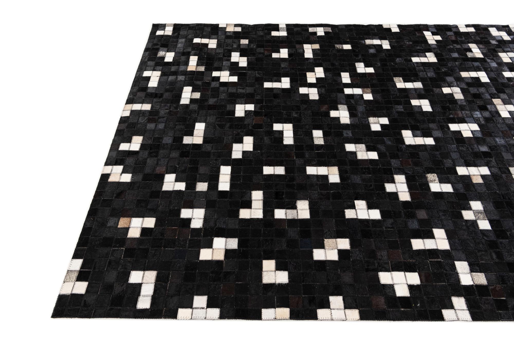 5' 2 x 7' 11 Cowhide Stocks Rug