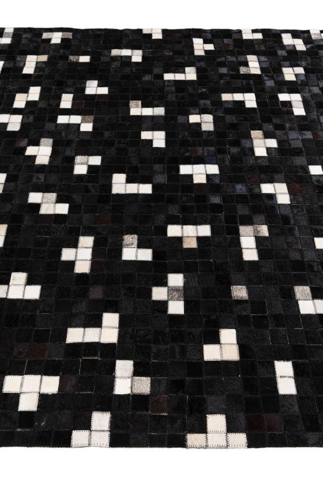 Detail image of 5' 2 x 7' 11 Cowhide Stocks Rug