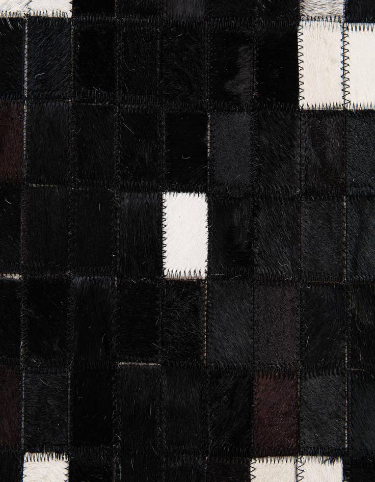Detail image of 5' 2 x 7' 11 Cowhide Stocks Rug
