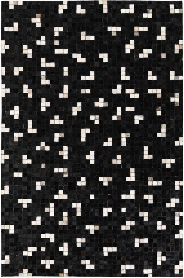 Detail image of 5' 2 x 7' 11 Cowhide Stocks Rug