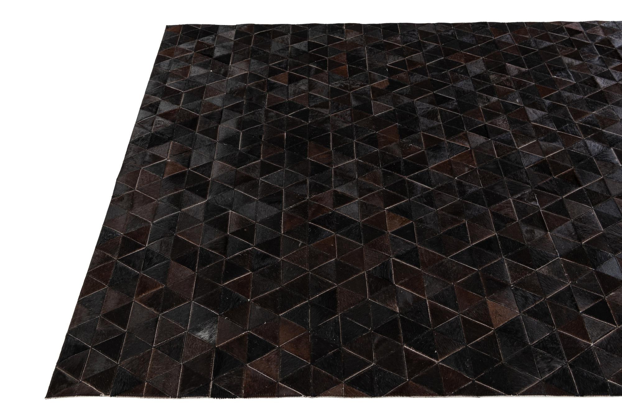 5' 1 x 7' 10 Cowhide Stocks Rug