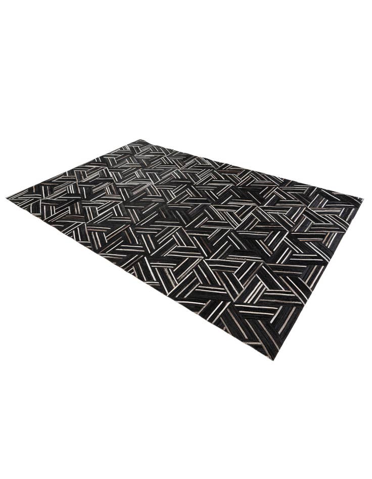 Detail image of 5' 1 x 7' 11 Cowhide Stocks Rug