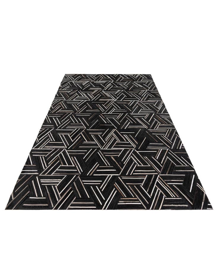 Detail image of 5' 1 x 7' 11 Cowhide Stocks Rug