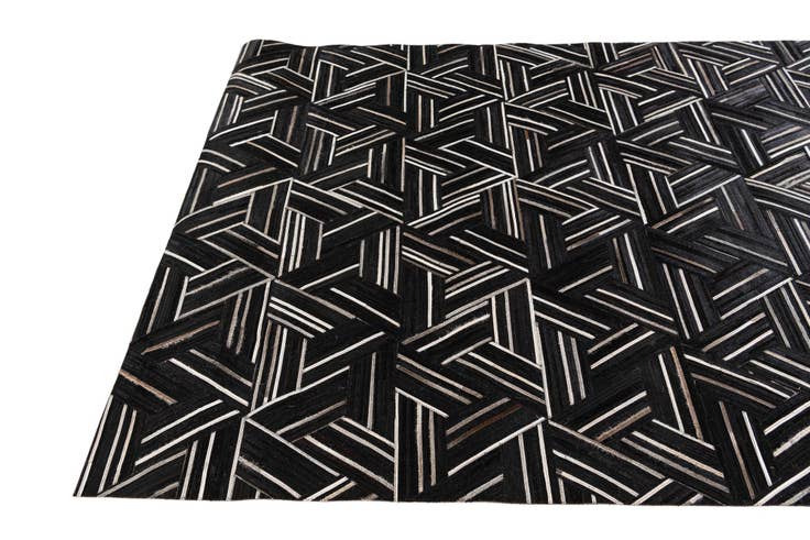 Detail image of 5' 1 x 7' 11 Cowhide Stocks Rug