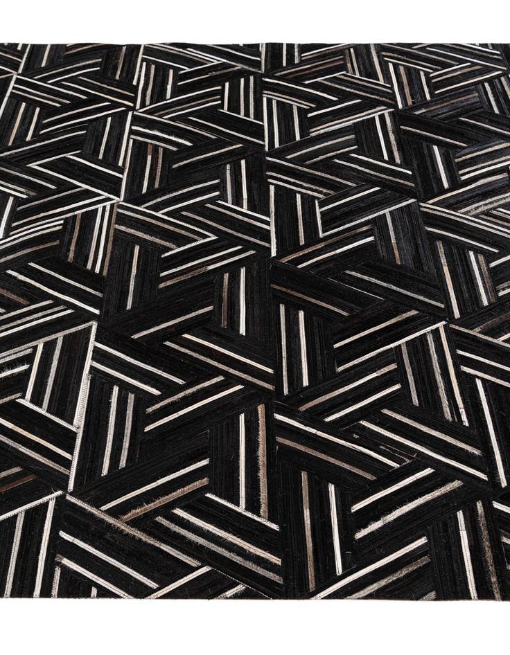 Detail image of 5' 1 x 7' 11 Cowhide Stocks Rug