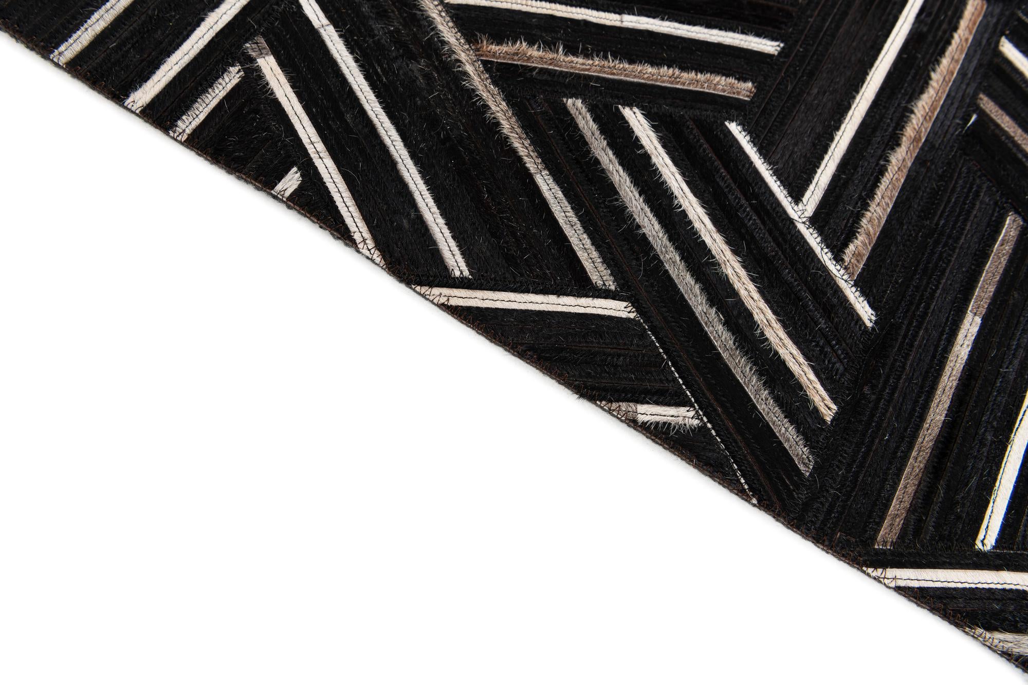 5' 1 x 7' 11 Cowhide Stocks Rug