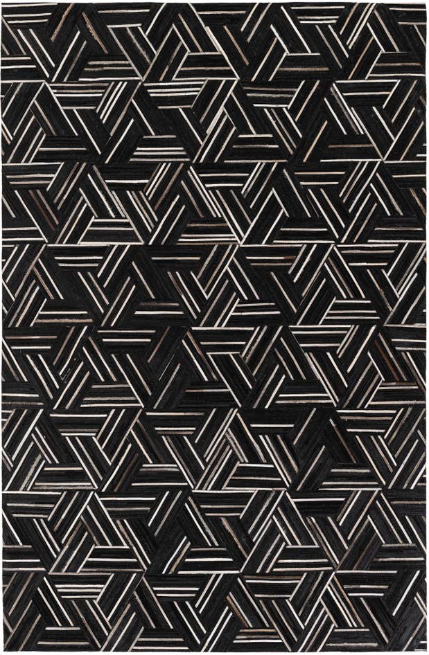 Detail image of 5' 1 x 7' 11 Cowhide Stocks Rug