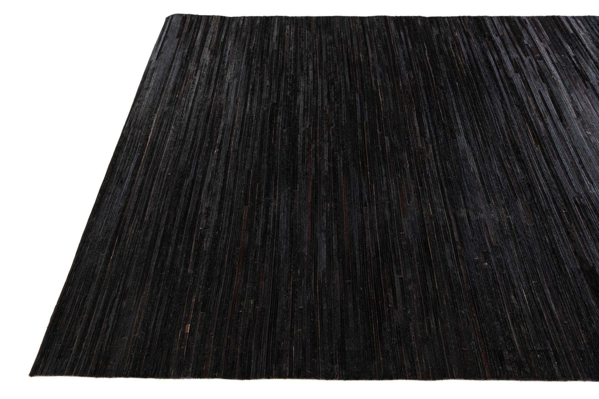 5' x 8' Cowhide Stocks Rug