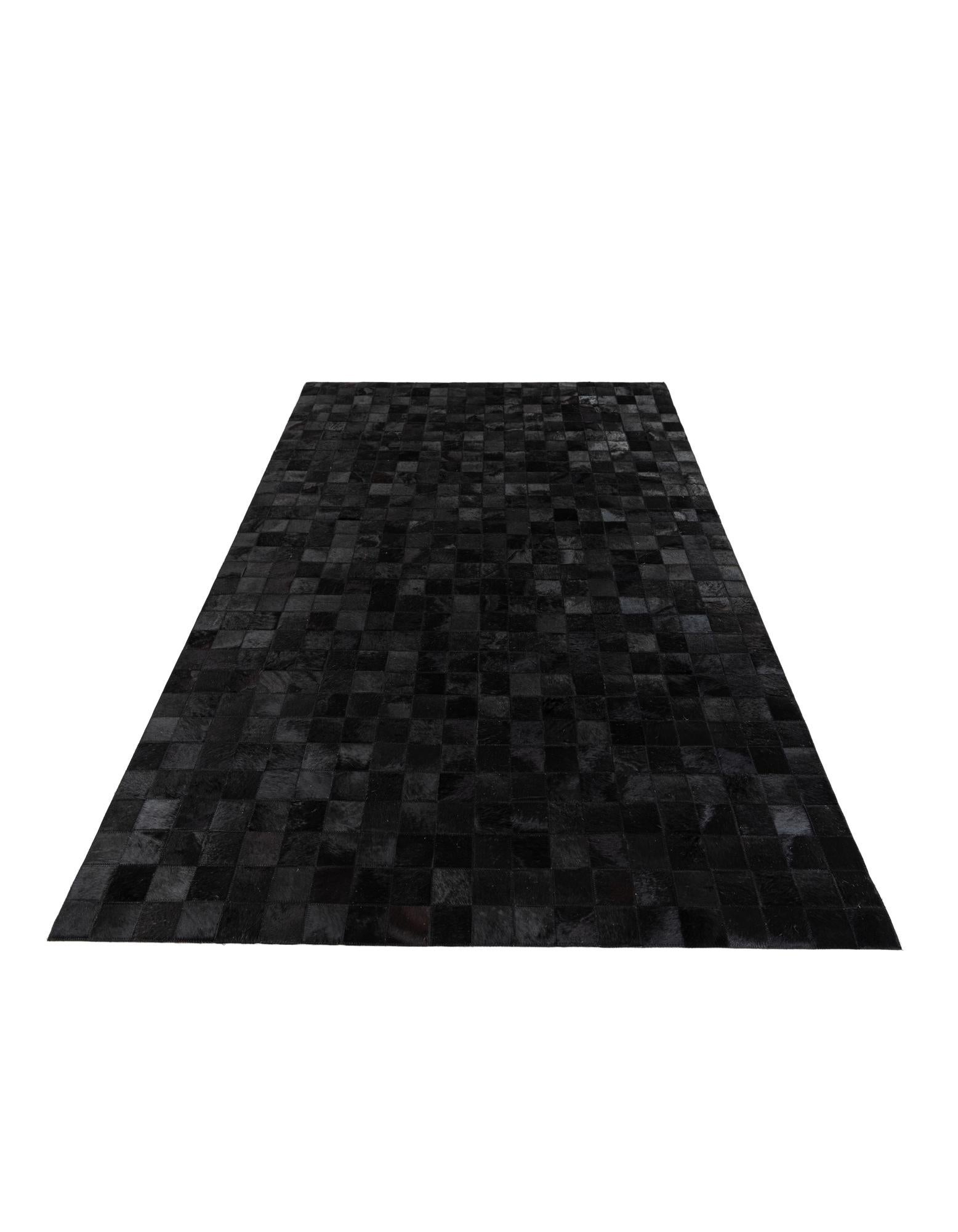 4' 11 x 7' 11 Cowhide Stocks Rug