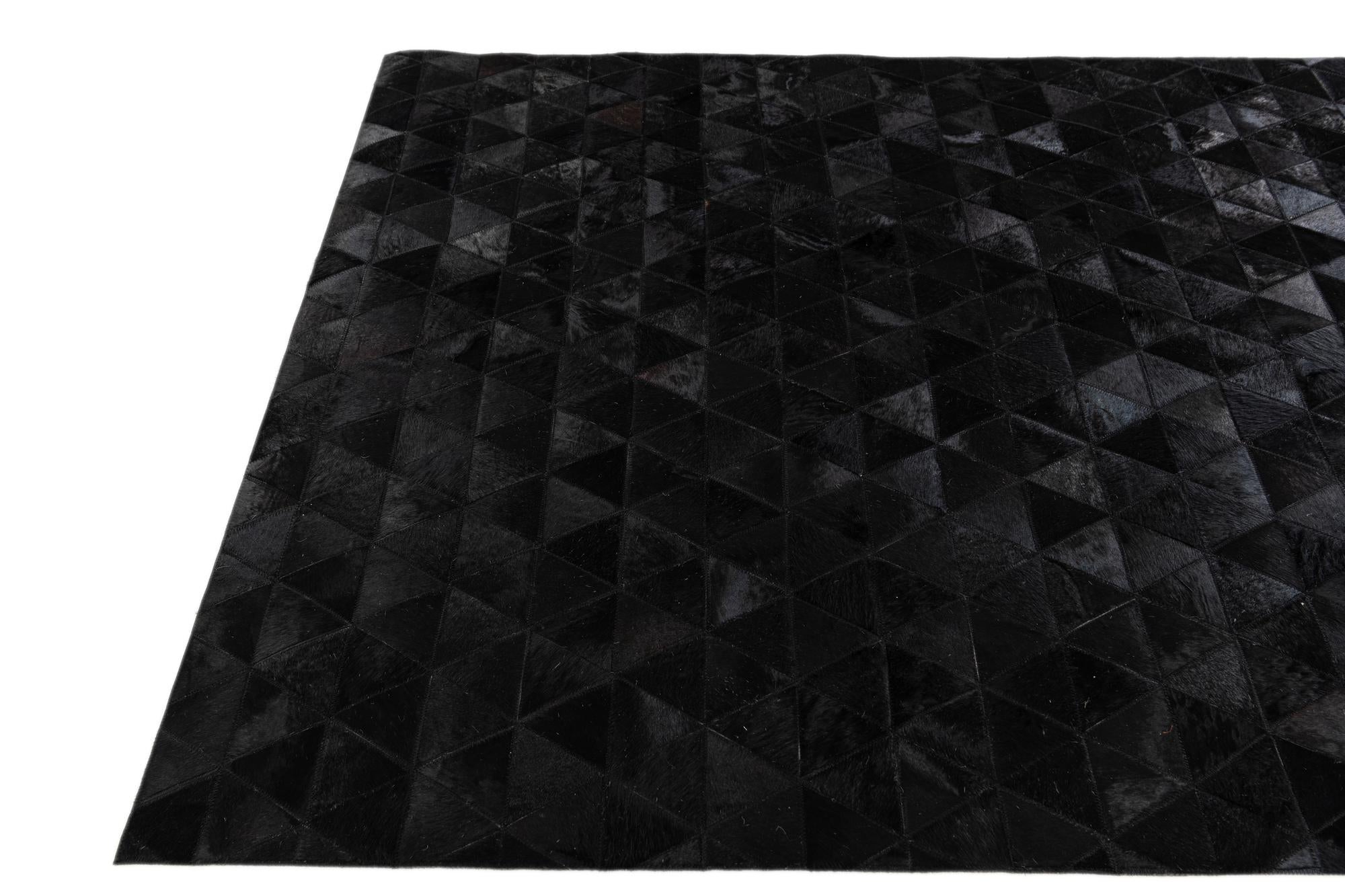 5' x 8' Cowhide Stocks Rug