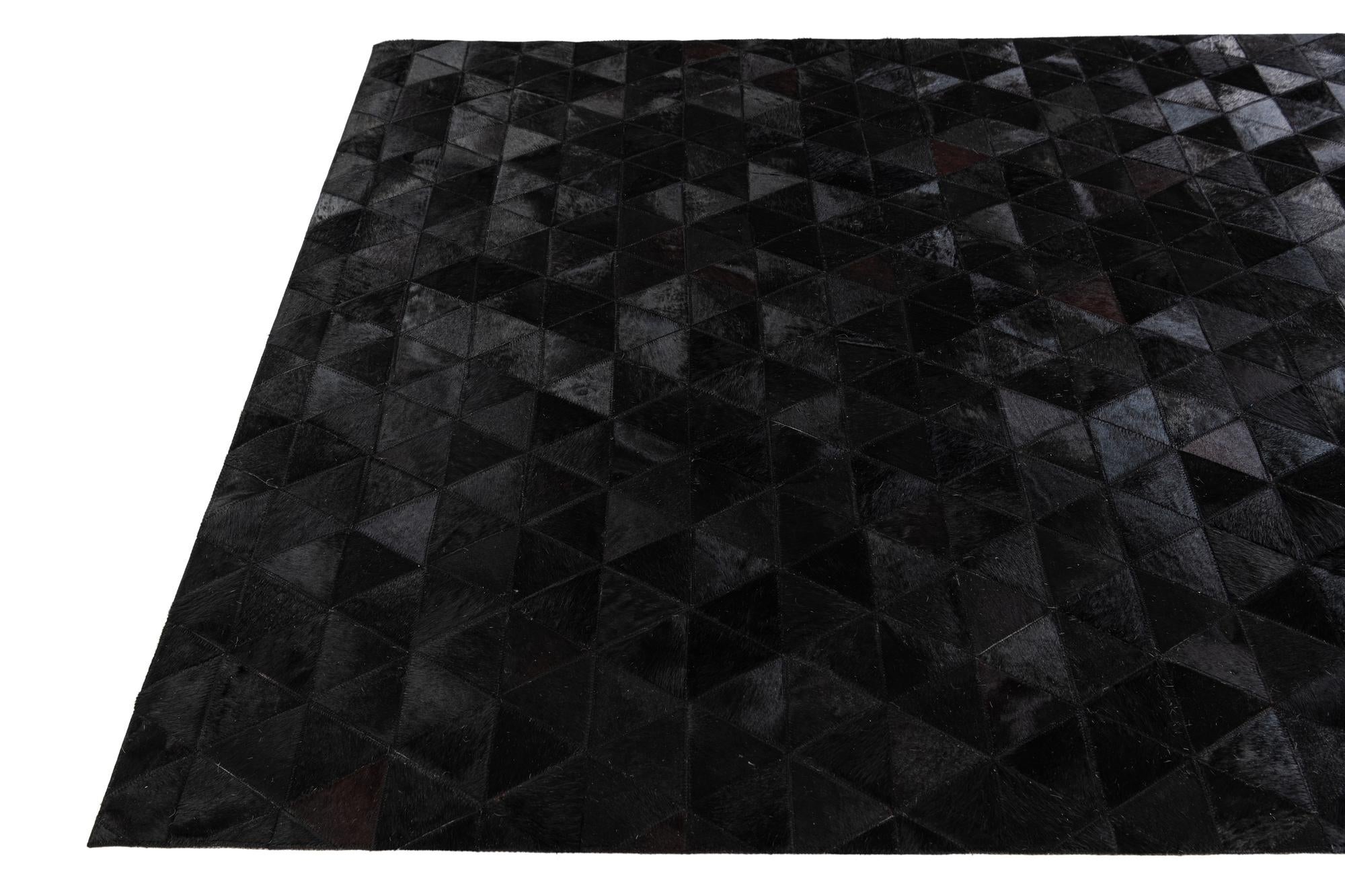 5' x 8' 1 Cowhide Stocks Rug