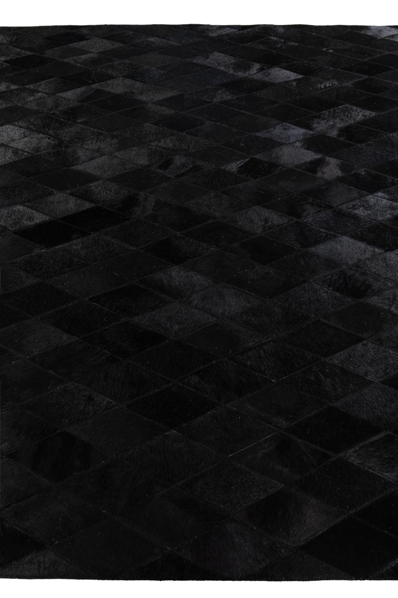 5' 7 x 7' 11 Cowhide Stocks Rug
