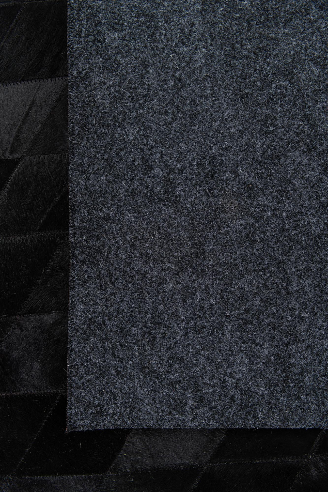 5' 7 x 7' 11 Cowhide Stocks Rug