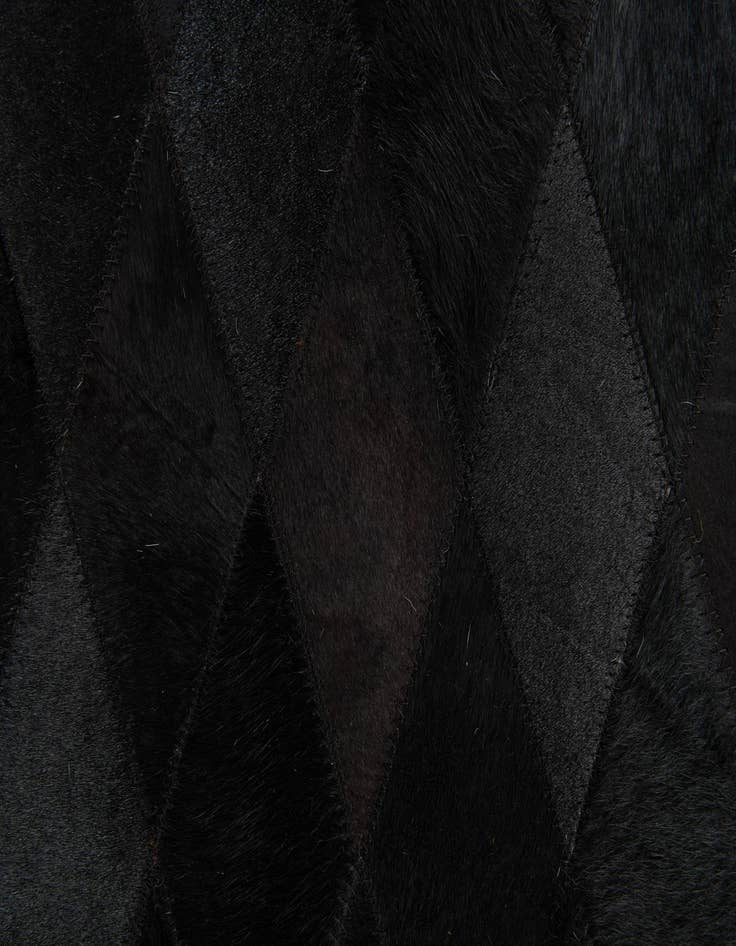 Detail image of 5' 2 x 8' Cowhide Stocks Rug