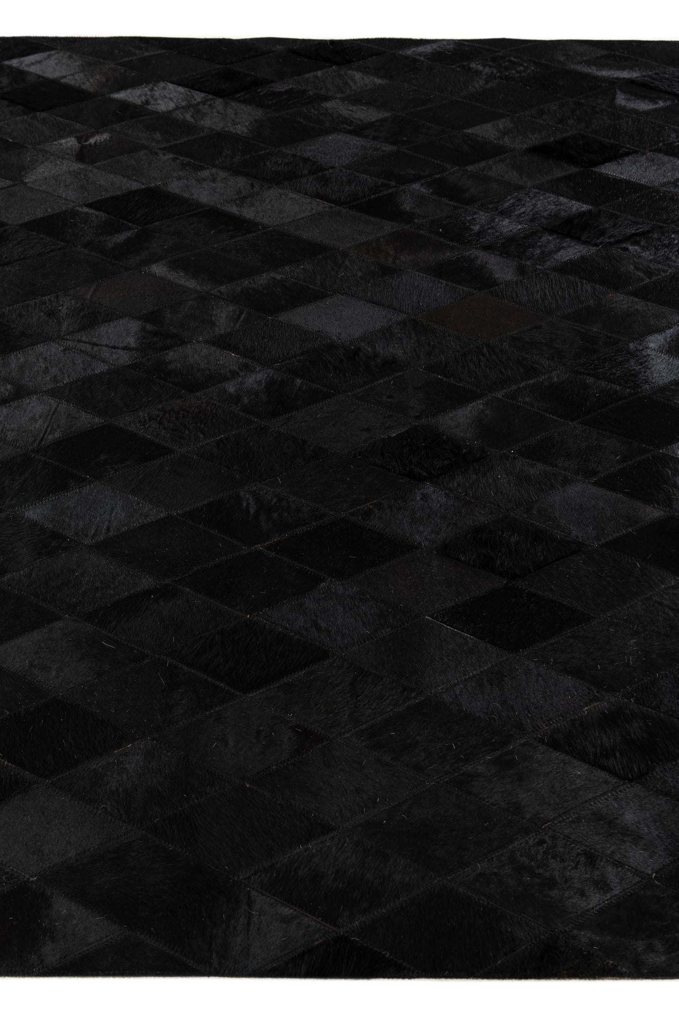5' 1 x 8' Cowhide Stocks Rug
