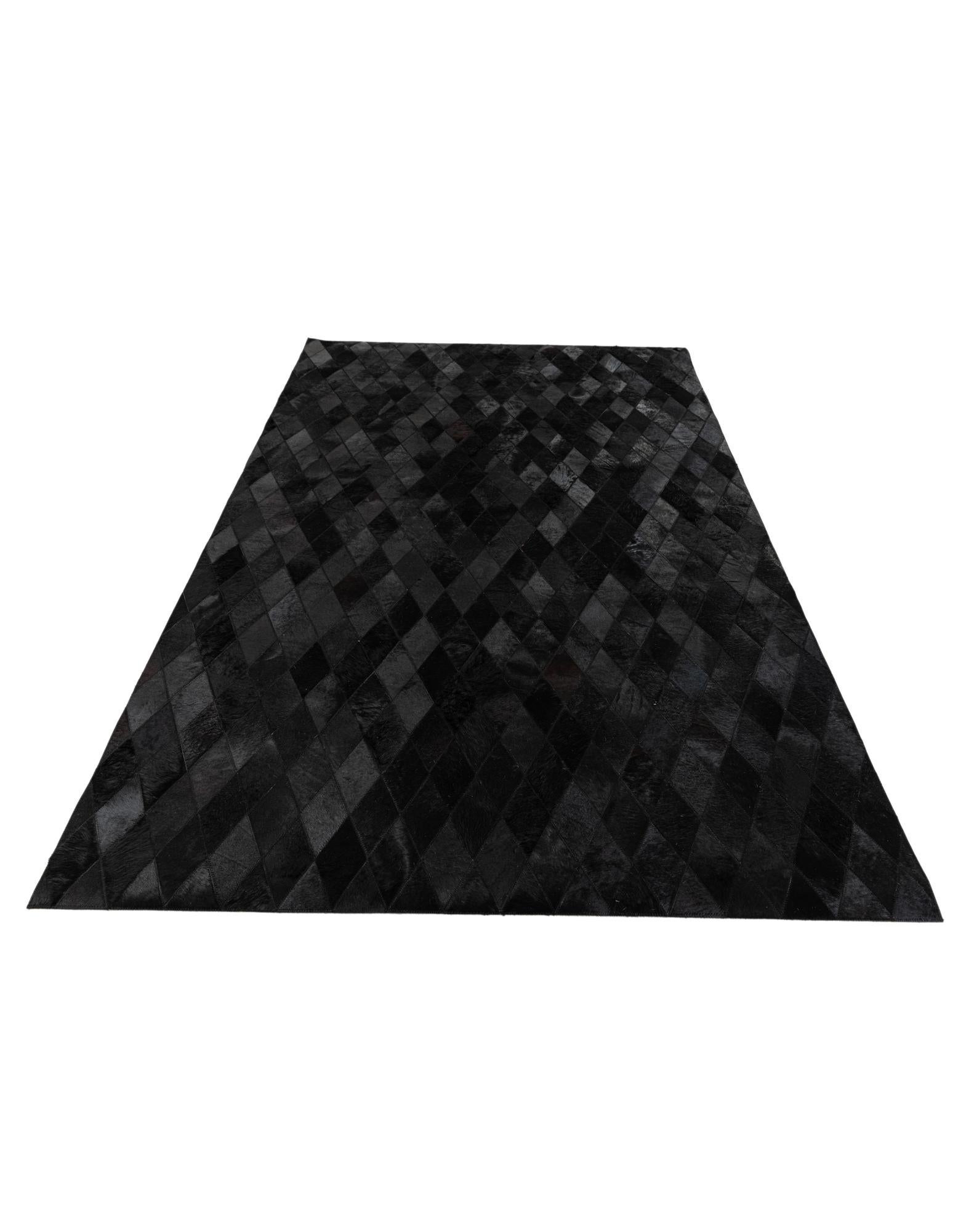5' 1 x 8' Cowhide Stocks Rug