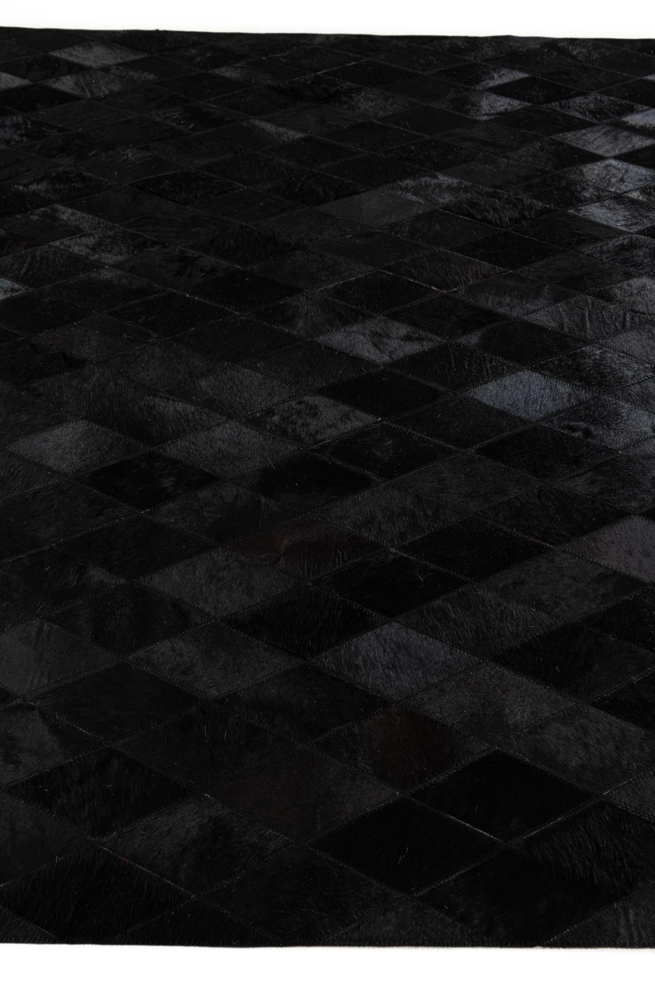 5' 1 x 8' Cowhide Stocks Rug