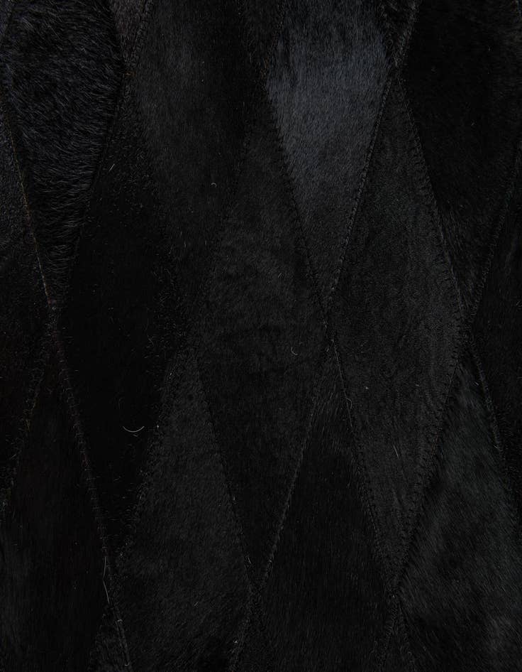 Detail image of 5' 2 x 8' Cowhide Stocks Rug