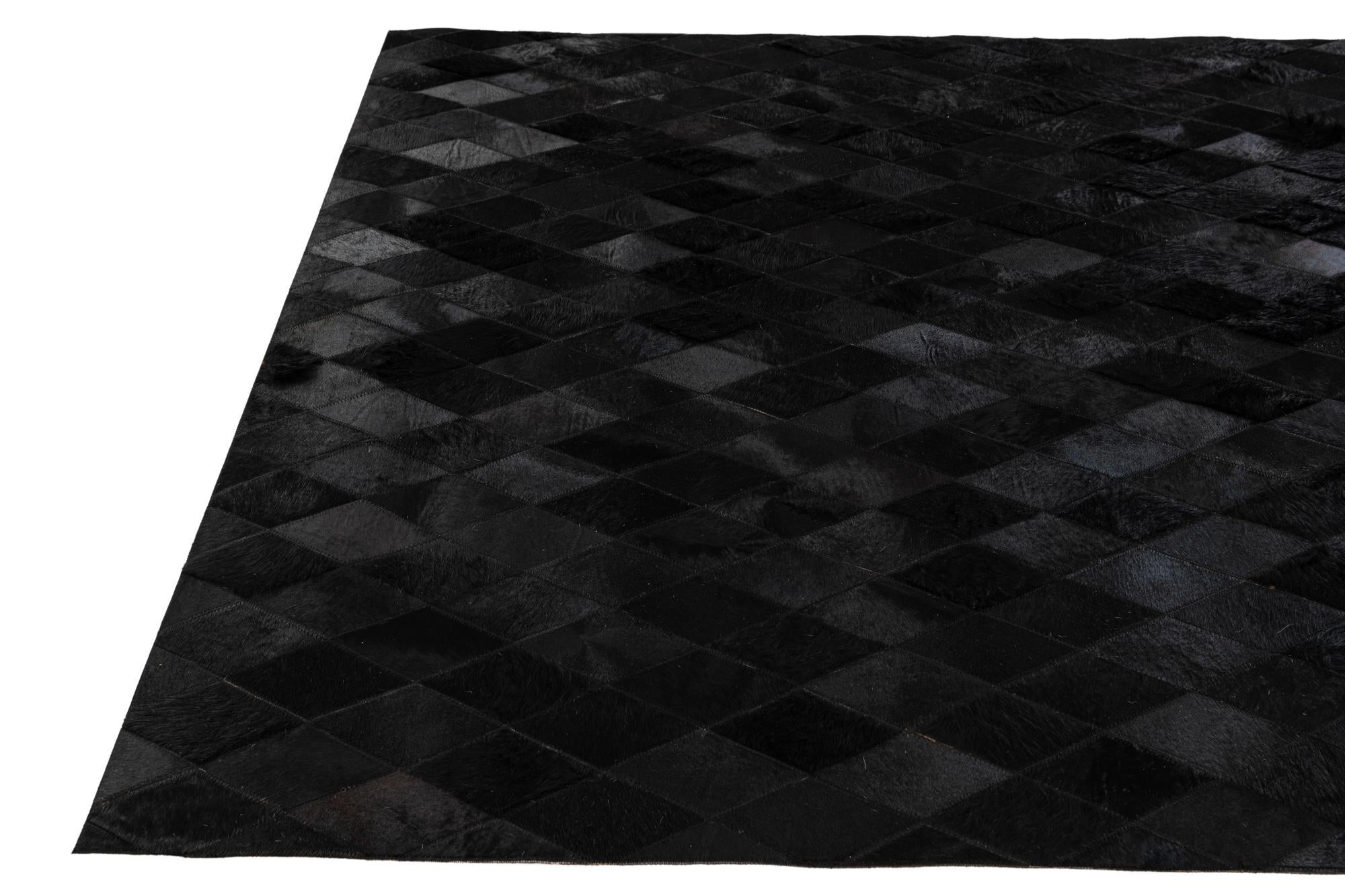 5' 2 x 8' Cowhide Stocks Rug