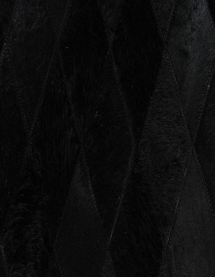 Detail image of 5' 2 x 8' Cowhide Stocks Rug