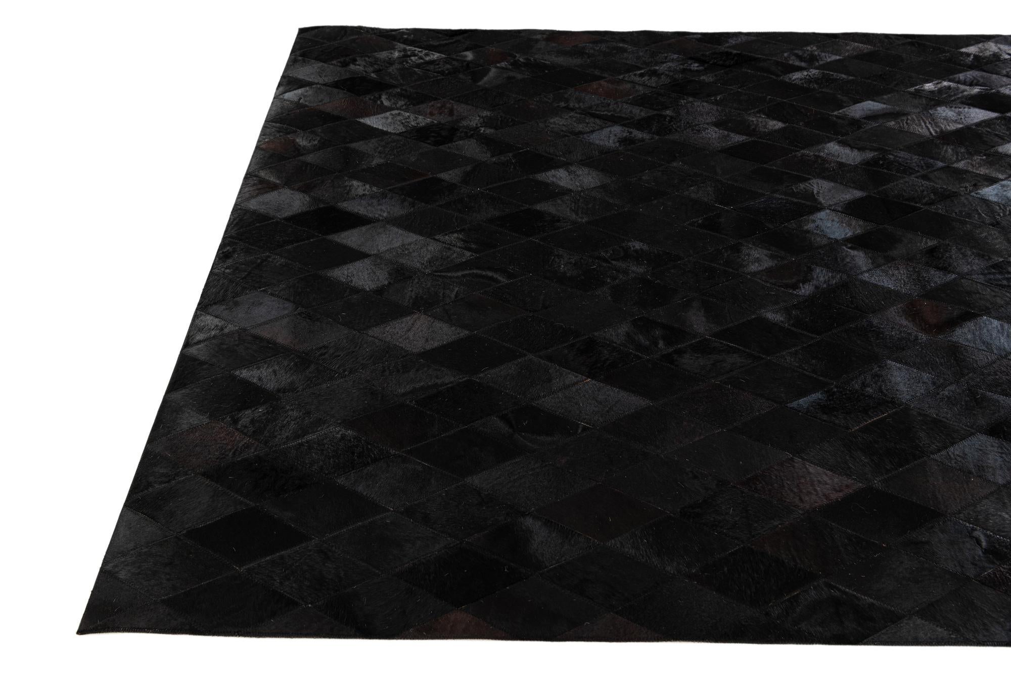 5' 2 x 8' Cowhide Stocks Rug