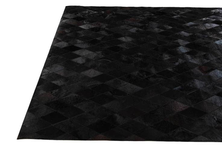Detail image of 5' 2 x 8' Cowhide Stocks Rug