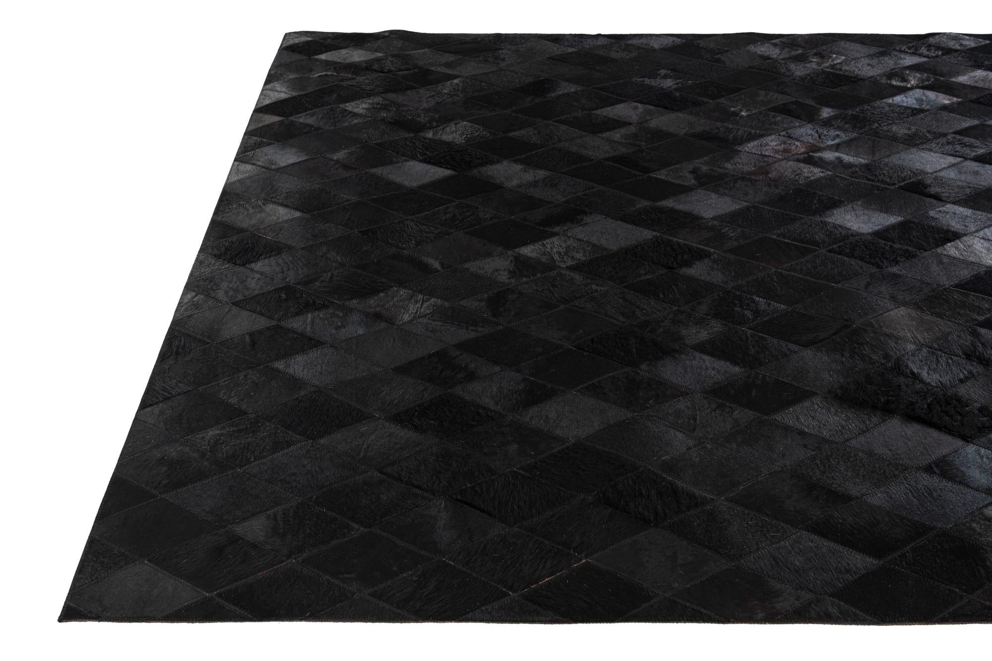 5' 1 x 7' 11 Cowhide Stocks Rug