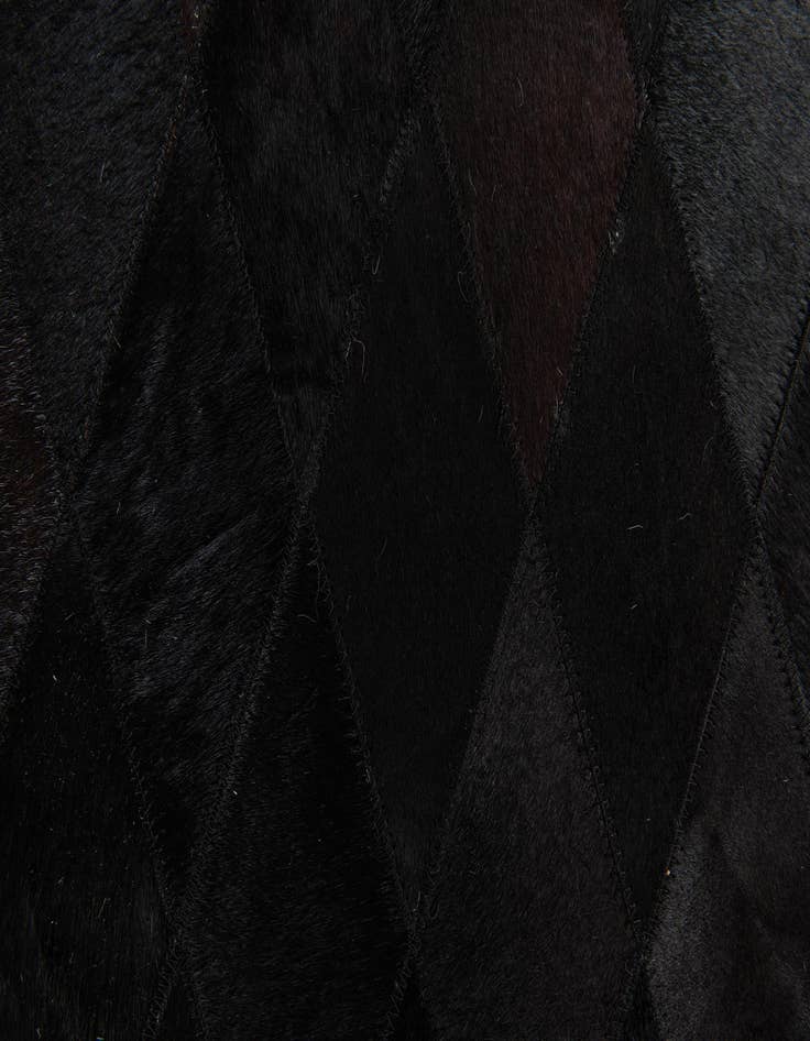 Detail image of 5' 2 x 8' Cowhide Stocks Rug