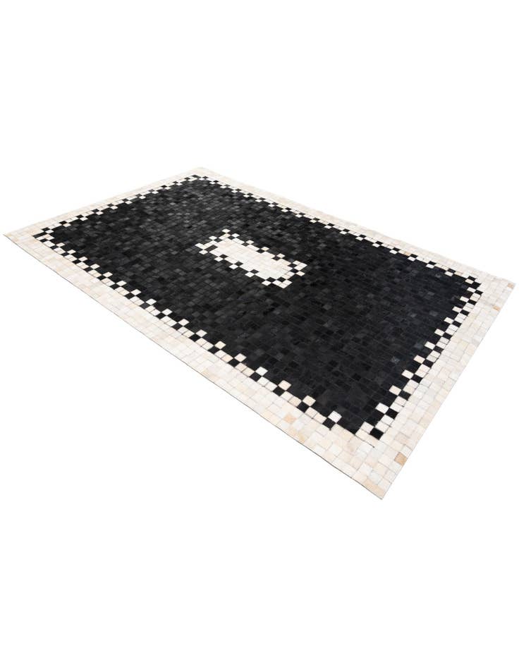 Detail image of 5' 2 x 7' 11 Cowhide Stocks Rug