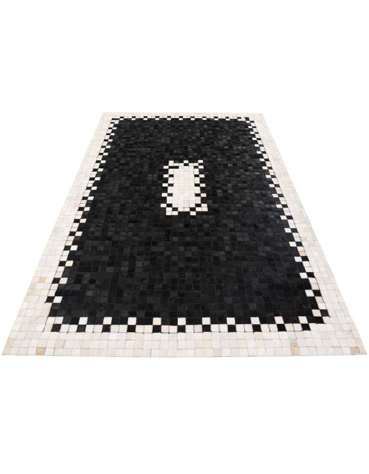 Detail image of 5' 2 x 7' 11 Cowhide Stocks Rug