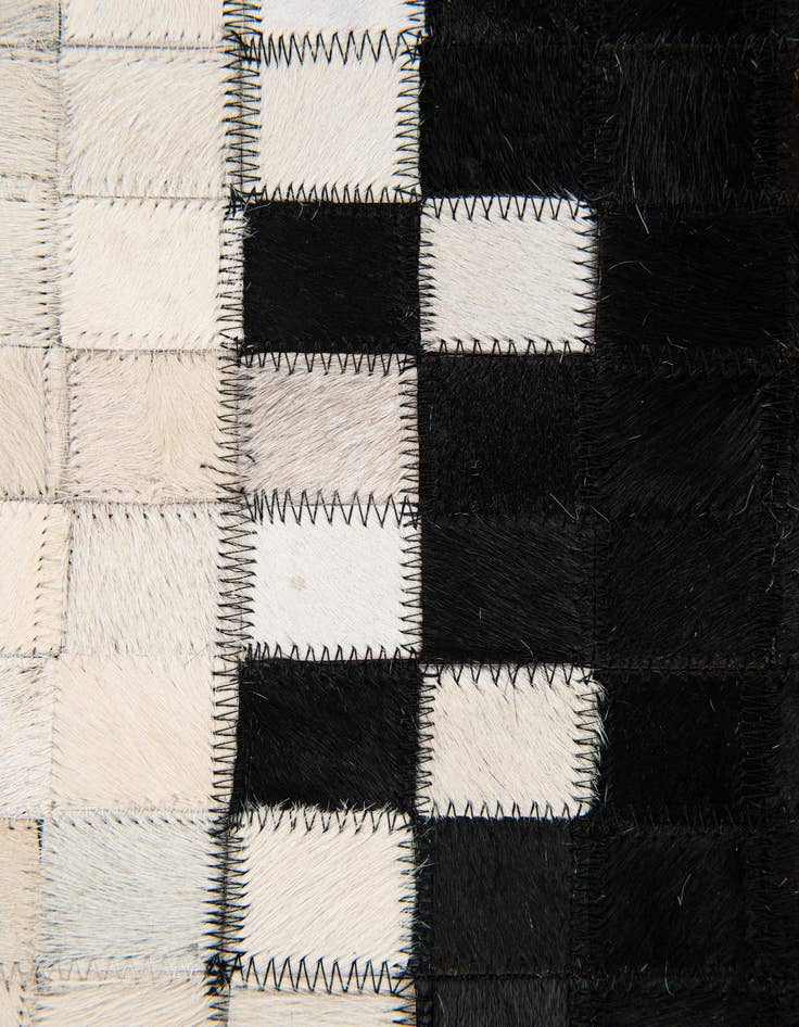 Detail image of 5' 2 x 7' 11 Cowhide Stocks Rug