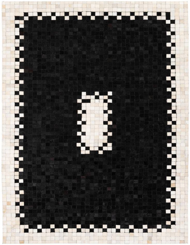 Detail image of 5' 2 x 7' 11 Cowhide Stocks Rug