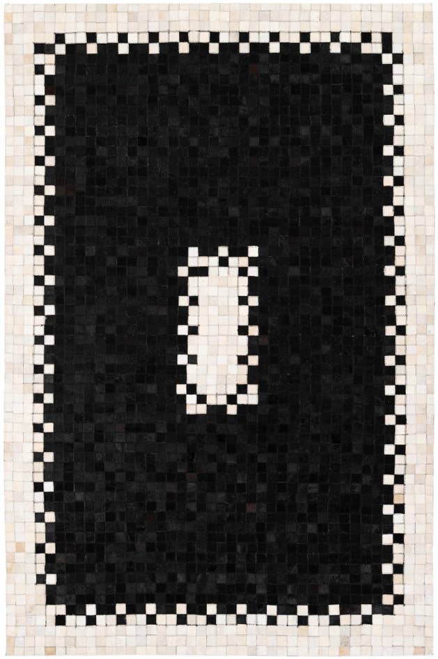 Detail image of 5' 2 x 7' 11 Cowhide Stocks Rug