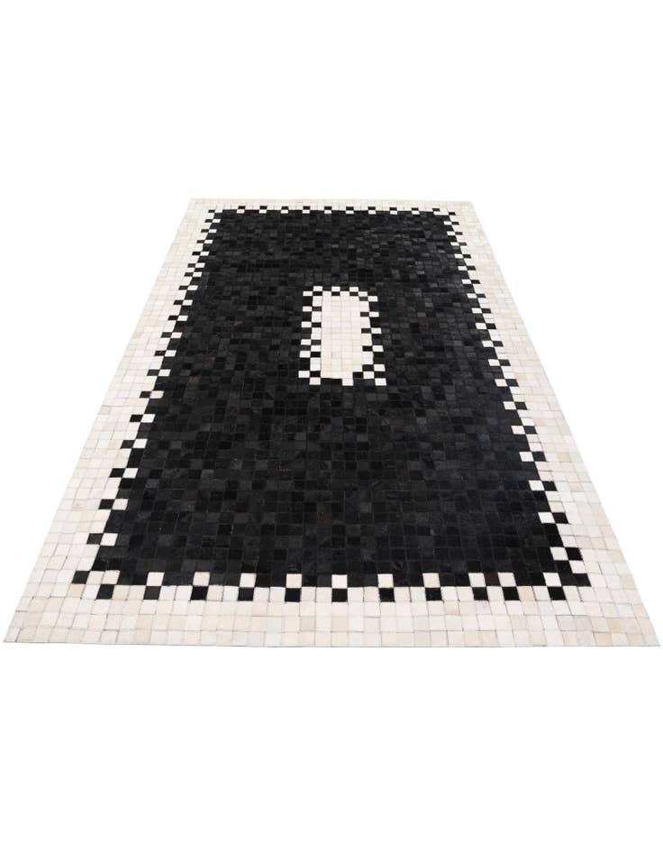Detail image of 4' 11 x 7' 11 Cowhide Stocks Rug