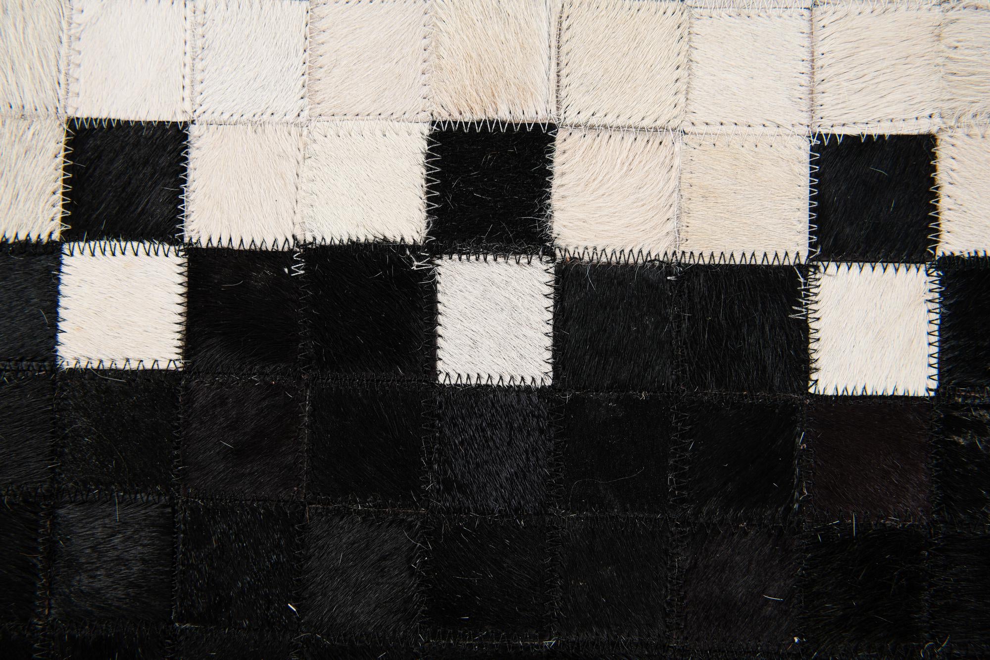 4' 11 x 7' 11 Cowhide Stocks Rug