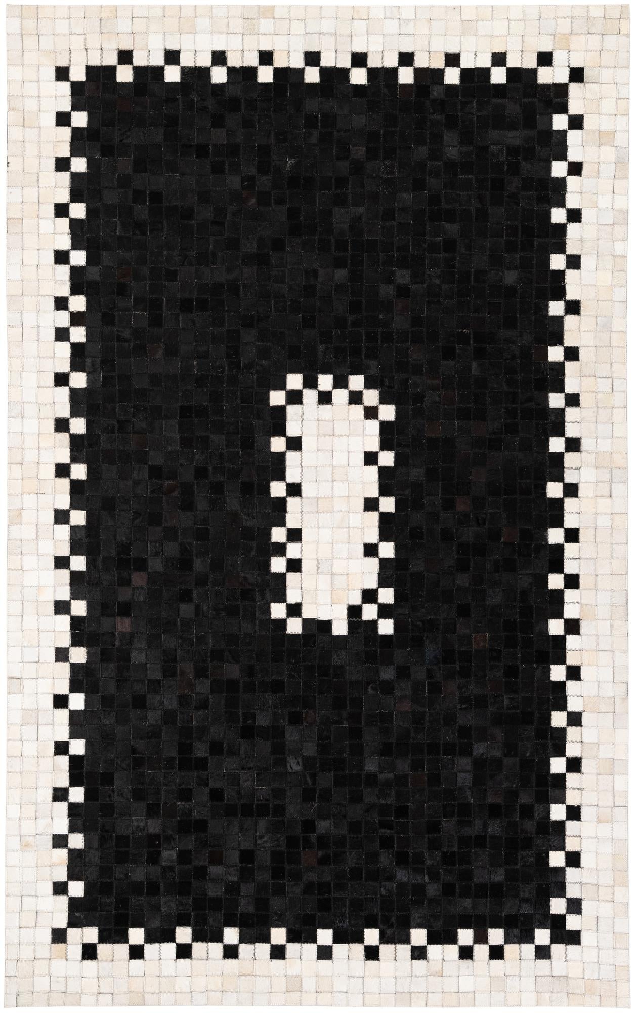4' 11 x 7' 11 Cowhide Stocks Rug