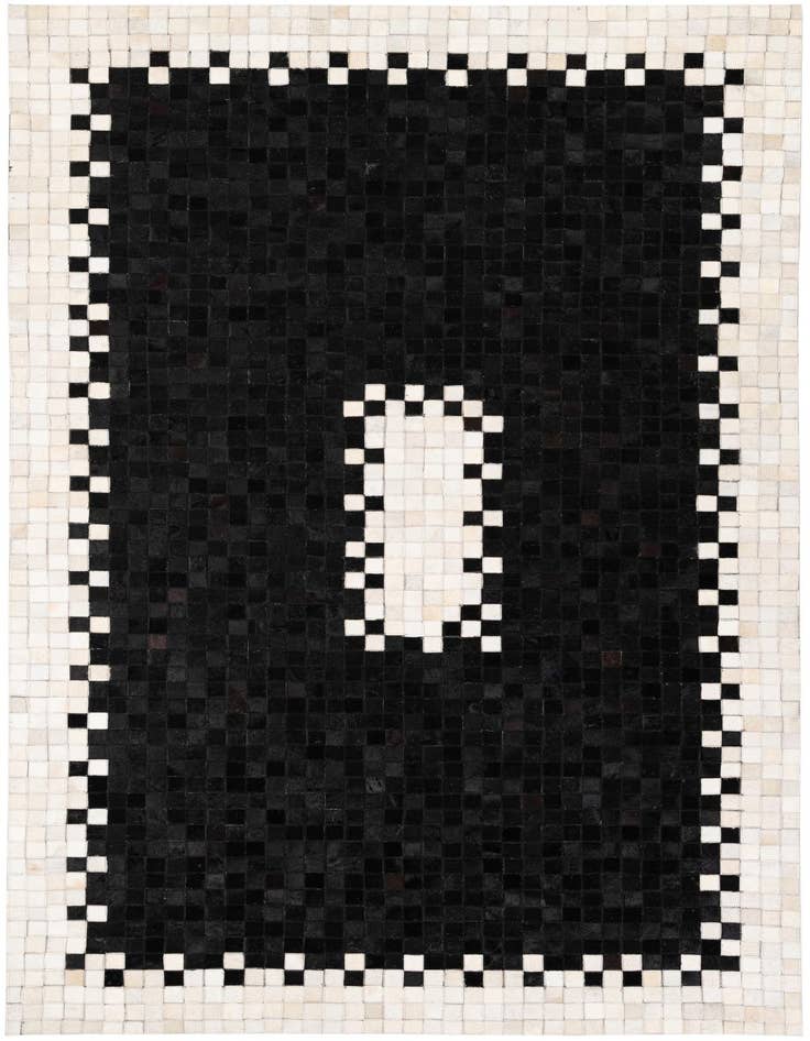 Detail image of 4' 11 x 7' 11 Cowhide Stocks Rug
