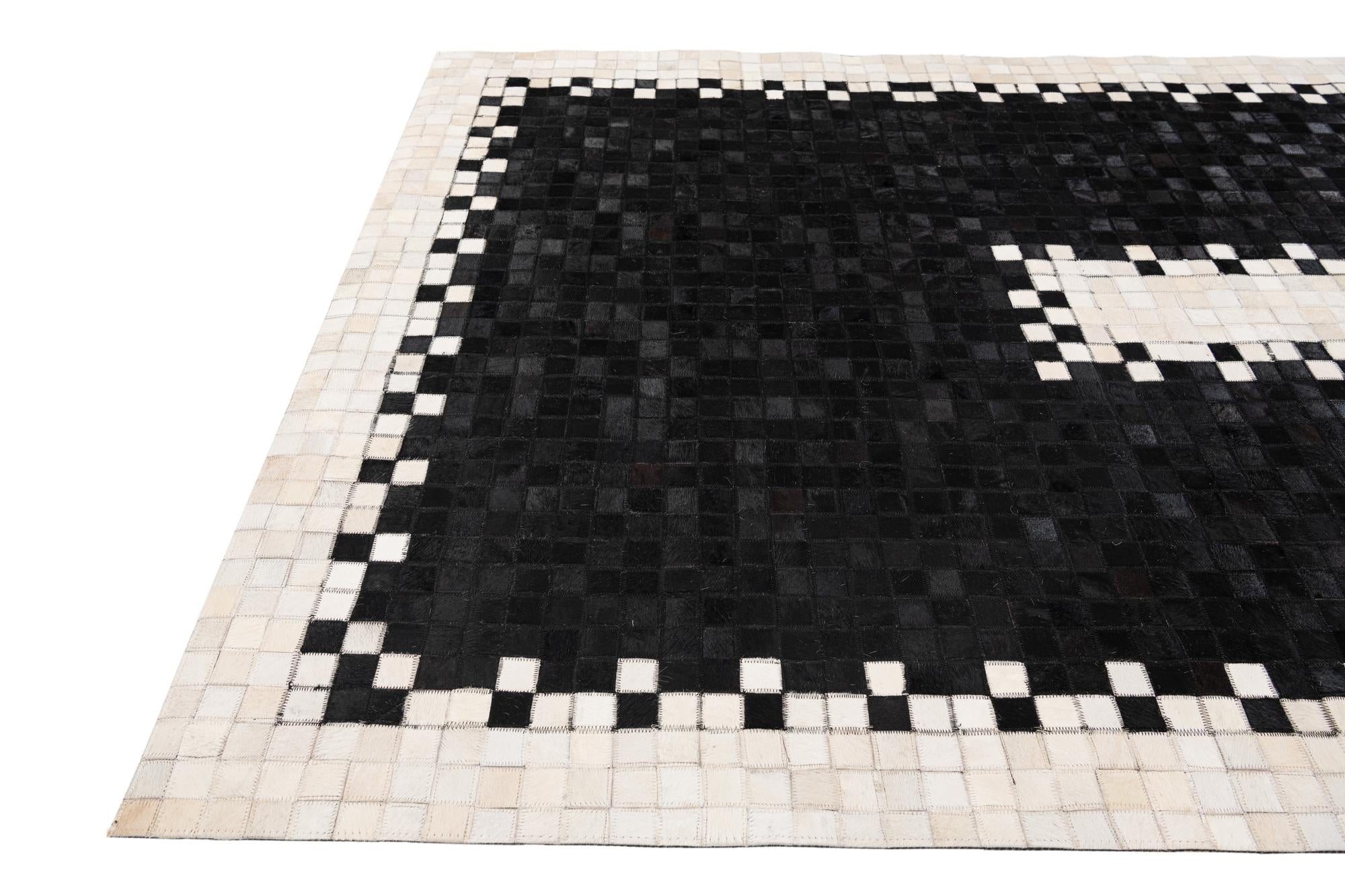 5' 1 x 7' 11 Cowhide Stocks Rug