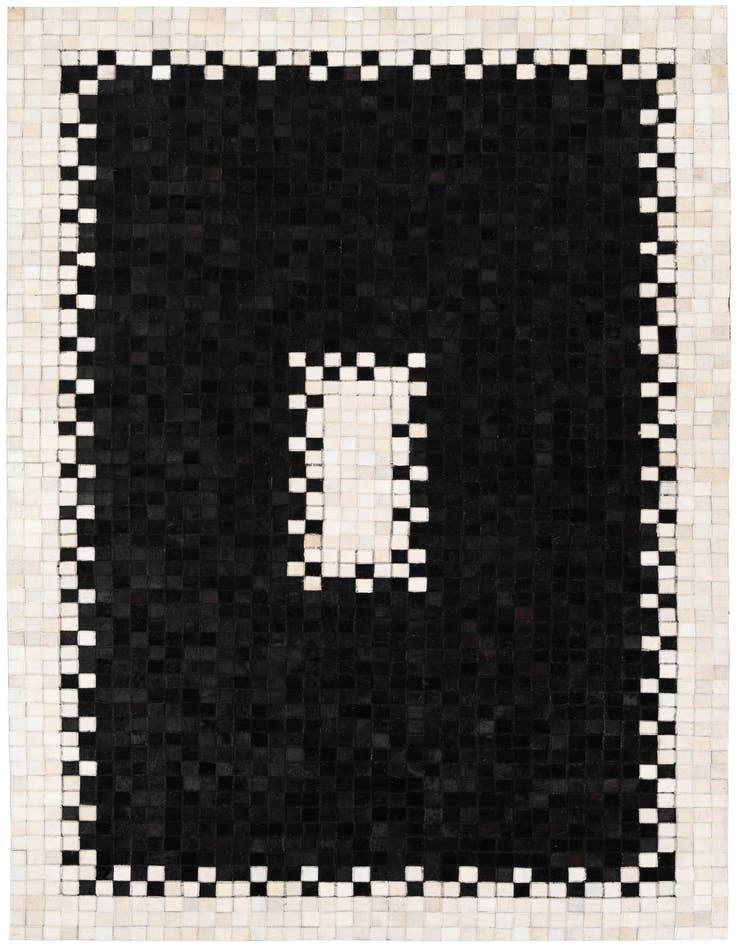 Detail image of 5' 1 x 7' 11 Cowhide Stocks Rug
