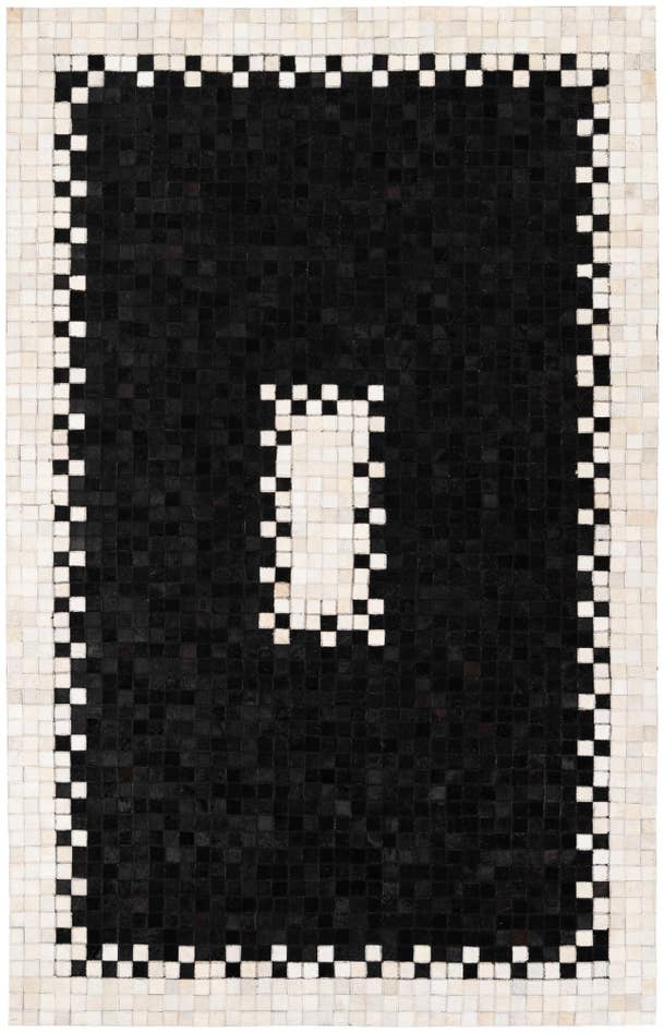 Detail image of 5' 1 x 7' 11 Cowhide Stocks Rug