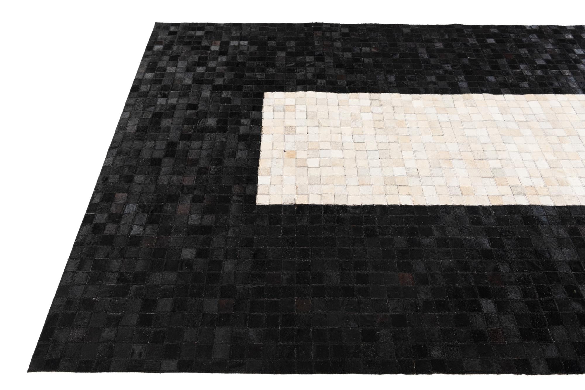 5' x 8' Cowhide Stocks Rug