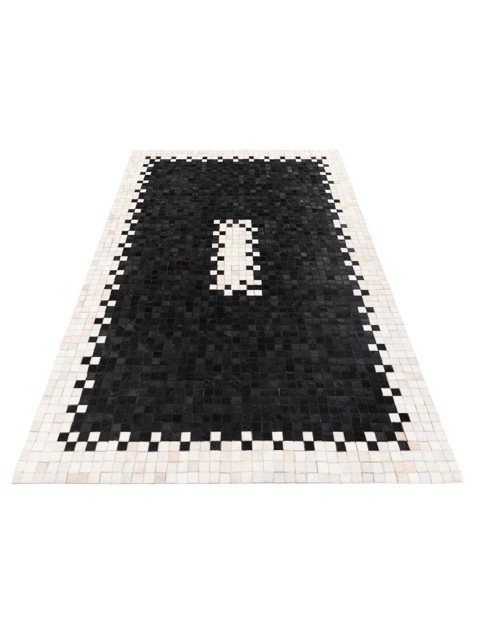 5' 1 x 7' 11 Cowhide Stocks Rug