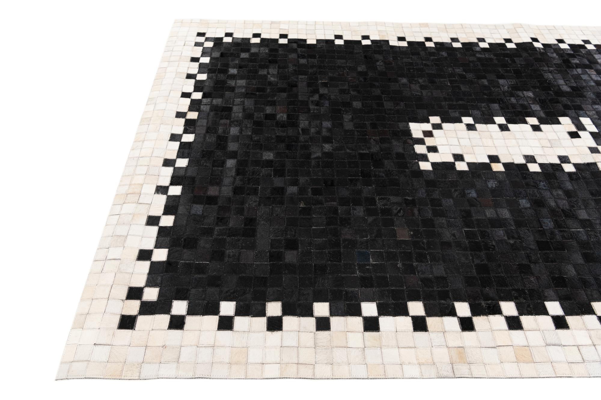 5' 1 x 7' 11 Cowhide Stocks Rug