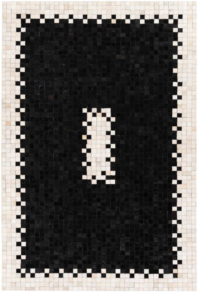 Detail image of 5' 1 x 7' 11 Cowhide Stocks Rug